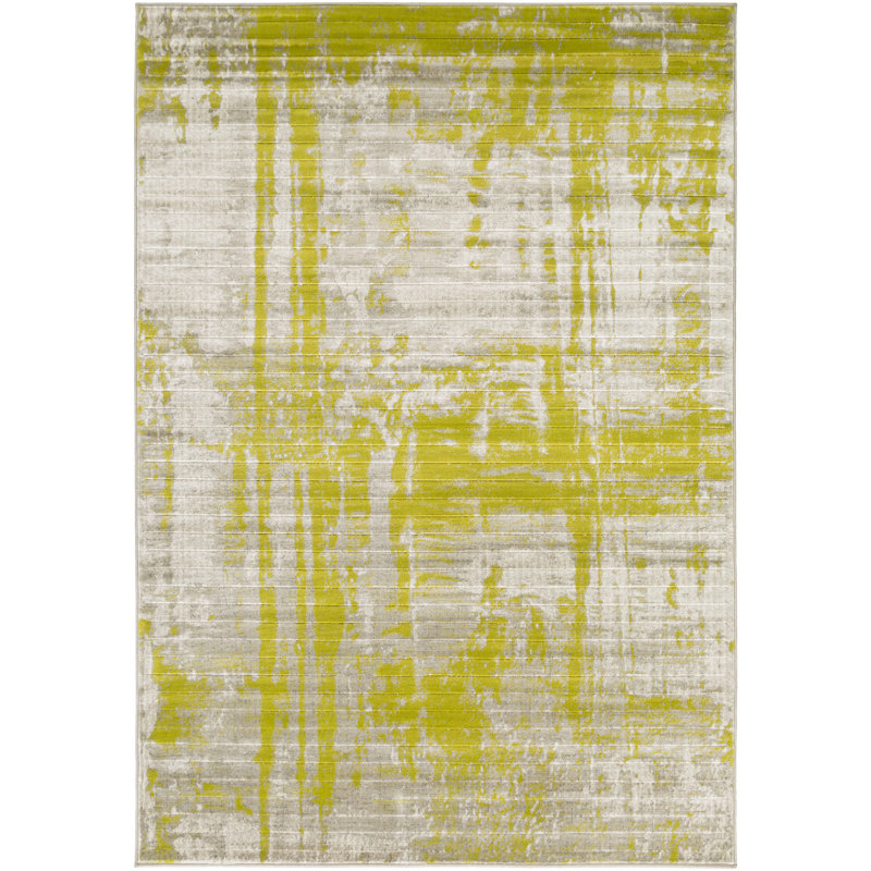 Langley Street San Antonio Light Gray/Lime Area Rug & Reviews Wayfair